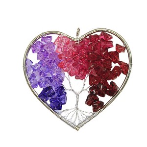 Crystal Expressions 3.5 Inch Heart Tree Of Life Ornament Valentine's Day Tree Ornaments - 1 of 3