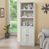 NicBex 3 Shelves File Cabinet with 1 Cabinet,Office Cabinet with Tier-Shelving Design,Vertical Storage Cabinet,Filing Cabinet for Home Office - 2 of 4