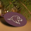 Texas State University Logo Aluminum Holiday Christmas Tree Ornament - 4 of 4