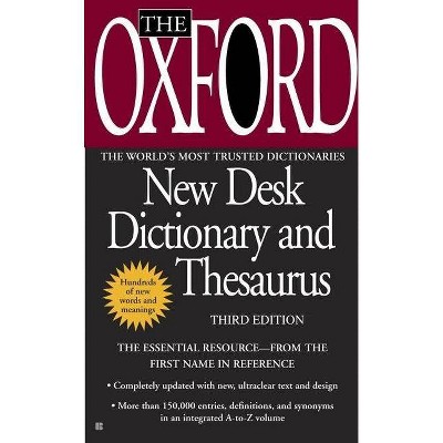  The Oxford New Desk Dictionary and Thesaurus - 3rd Edition (Paperback) 