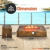 SereneLife Outdoor Propane Fire Table Pit - 54 Inch 50,000 BTU Outdoor Fireplace Table - Adjustable Flame, Thermocouple - PVC Cover SLCNX76 - image 2 of 3