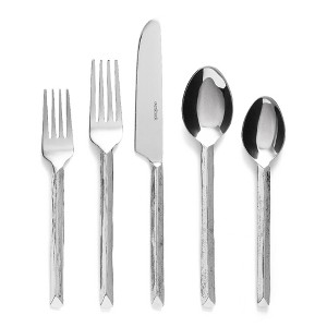over&back 20pc Stainless Steel Hand-Forged Flatware Set - 1 of 4
