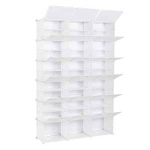 1 Set 40*30cm Plastic Cube Shoe Cabinet – 3 Rows, 12 Layers, 36 Grids, Reinforced with Steel Wire - 1 of 4
