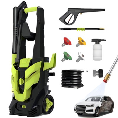 SKONYON 3200 PSI 2.2 GPM Electric High Pressure Washer 19.6ft Hose with 4 Quick Connect Nozzles and Foam Cannon