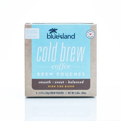 Blue Island High Tide Blend Medium Roast DIY Cold Brew Coffee Pouches - 6ct