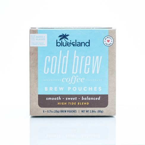 Blue Island High Tide Blend Medium Roast Diy Cold Brew Coffee Pouches 6ct Target