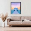 Stupell Industries Blue Boat Shed Sunrise Floating Frame Canvas Art - 3 of 4