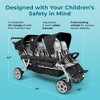 Gaggle by Foundations Jamboree 6 Seat Stroller, All Terrain Tubeless Wheels, Easy Fold - 2 of 4