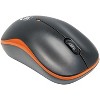 Manhattan® Success Cordless Optical Mouse, 3 Buttons, 2.4 GHz, Black and Orange - 2 of 4