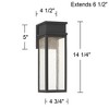 John Timberland Sintef 14 1/4" Sand Black LED Outdoor Lights Set of 2 - 4 of 4