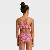 Girls' Fancy Floret One Piece Swimsuit - Cat & Jack™ Pink - 2 of 3