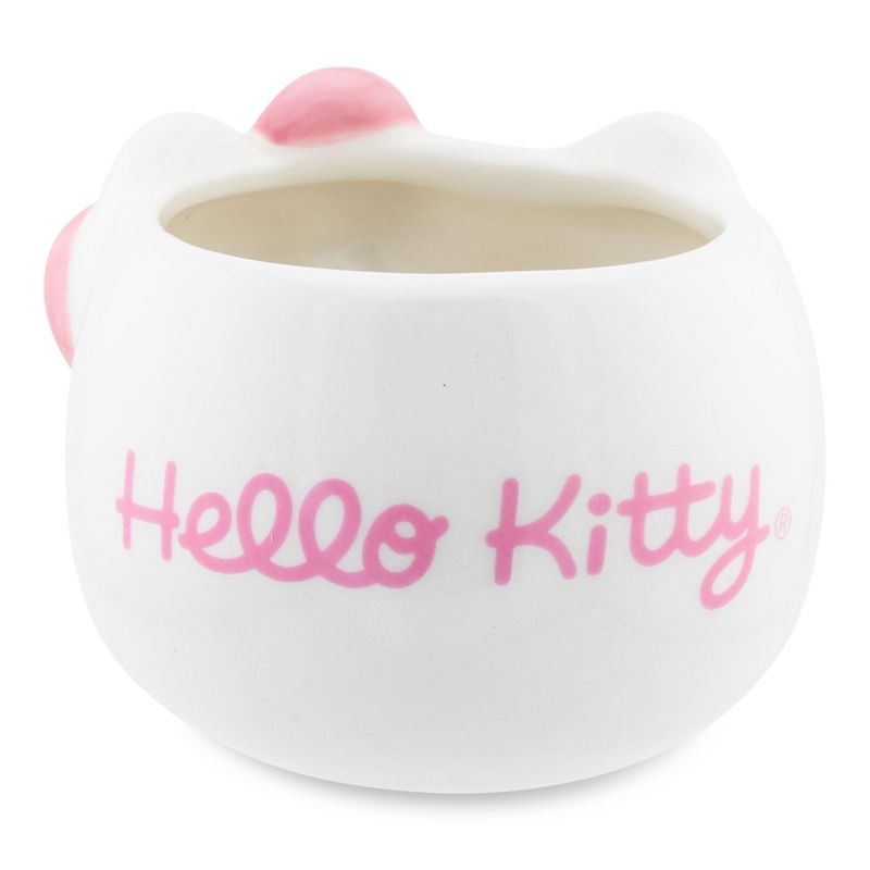 Silver Buffalo Sanrio Hello Kitty Pink Bow Sculpted Ceramic Mini Mug | Holds 3 Ounces, 2 of 10