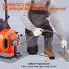 VEVOR Drain Cleaner Machine 100 FT x 1/2 Inch, Sewer Auger Auto Feed with 4 Cutter & Air-activated Foot Switch for 1" to 4" Pipes, Orange, Black - 4 of 4