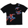 Seven Times Six Marvel Spiderman T-Shirt Boys' Front and Back Action Poses Tee - 4 of 4