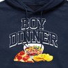 Men's - Instant Message - Boy Dinner Graphic Fleece Pullover Hoodie - 2 of 4