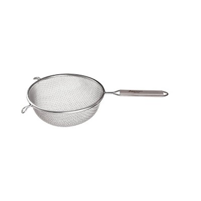Winco Strainer, Tinned Steel, Double Mesh