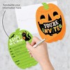 Big Dot of Happiness Jack-O'-Lantern Halloween - Shaped Fill-In Invitations - Kids Halloween Party Invitation Cards with Envelopes - Set of 12 - 2 of 4