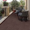 Plastic Interlocking Deck Tiles, 12.00"x12.00" (Pack of 44). Patio, outdoor waterproof, all-weather for garden - 3 of 4