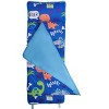 EVERYDAY KIDS Toddler Nap Mat –Roaring Dinos– Soft Microfiber, Rollup with Handle & Pillow, for Preschool, Daycare, or Travel -Ages 2-6 years - 4 of 4