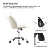 Cecilia Modern Armless Office Chair with Metal Legs|ARTFUL LIVING DESIGN - 4 of 4
