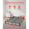 VEVOR Box Spring, Queen Size Bed Frame with Washable Fabric Cloth, Heavy Duty Metal Frame for Queen Bed, 9 in Mattress Foundation, Black - 3 of 4