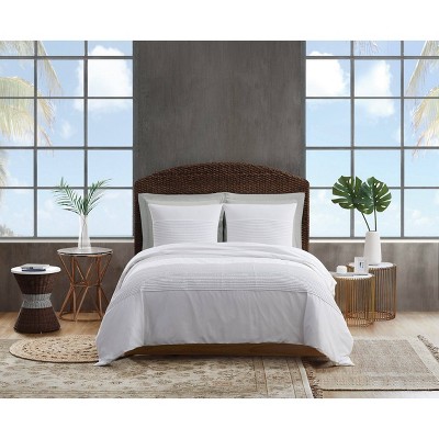 Twin/Twin XL 2pc Pleated Denim Comforter Set White - Sean John