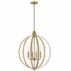 Lark Fallon 4 - Light Chandelier in  Lacquered Brass - 2 of 4