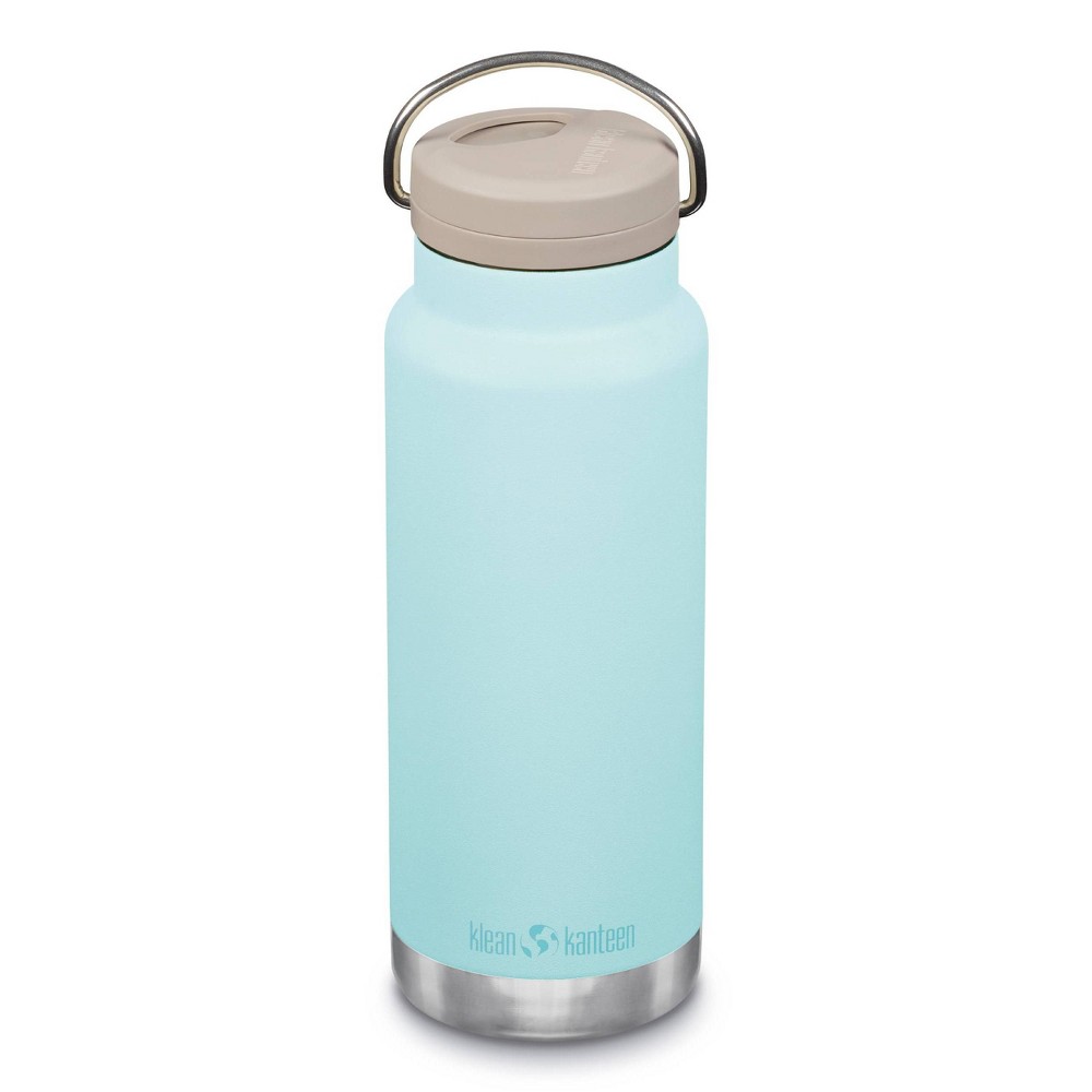 Klean Kanteen 32oz TKWide Insulated Stainless Steel Water Bottle with Flip Straw Cap - Blue Tint