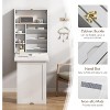 Sandinrayli Wall Mounted Space Saving Fold Out Convertible Desk, White - 2 of 4