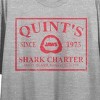 Jaws Quint's Charter Women's Heather Gray BF Crop Tee - 2 of 3