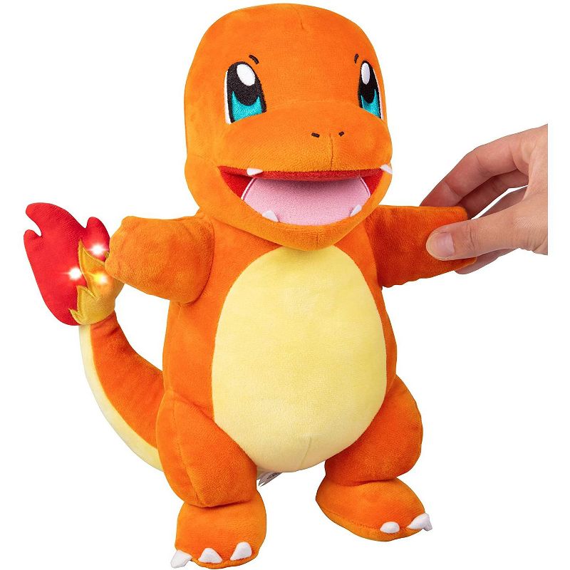 Pokemon Flame Action Charmander 10 Inch Interactive Plush with Lights & Sounds - Light Up Tail & Mouth with Multiple Sound Effects, 4 of 8