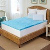 Arctic Sleep King Cool Gel 1.5" Zone Memory Foam Topper: Woven Fabric, Spot Clean, Fits 12" Mattress Depth - 4 of 4
