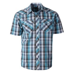 Gioberti Men's Western Cowboy Short Sleeve Shirt with Snap Buttons - 1 of 4
