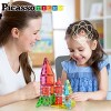 PICASSO-TILES Magnetic Tiles for Kids, Construction STEM Building Blocks Educational Toy, Travel Size - 4 of 4