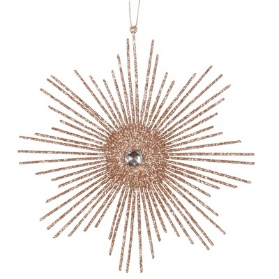 Vickerman 6.5" Glitter Snowflake Burst Ornament
