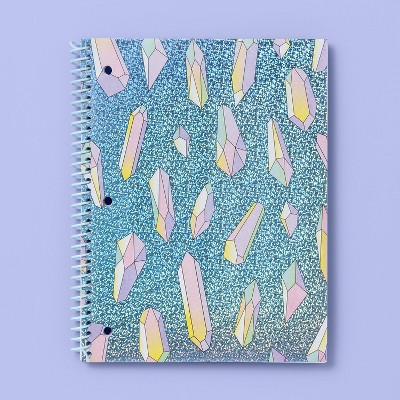 Spiral Notebook 1 Subject Wide Ruled Dreamscape Holographic Diamond - More Than Magic™