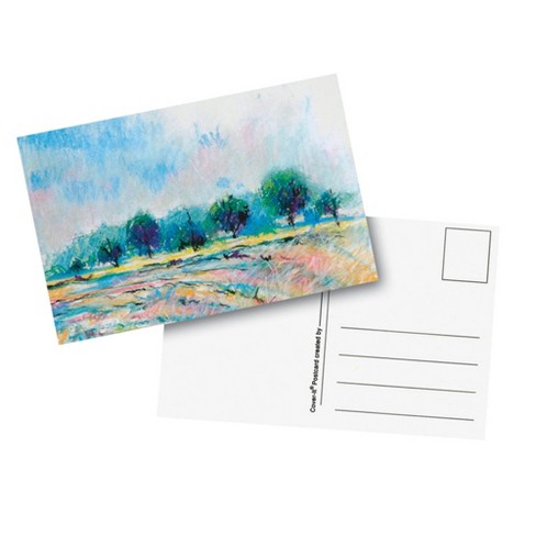 50 Pack Blank Postcards, Watercolor Paper Post Cards for DIY Thanksgiving,  Christmas, Mailing, Painting (White, 4x6 In)