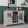 Galano 2-Door Cabinet with Bottle Storage and Cut-Out Door Design 45.7" W × 15.7" D × 29.3" H - 3 of 4