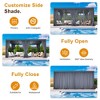 Heynemo Louvered Pergola, Outdoor Metal Canopy with 2 Independently Adjustable Louver Roof, Patio Pergola with Curtains & Netting - 4 of 4