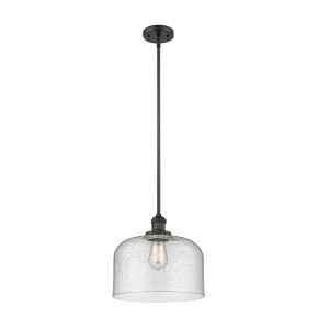 Franklin Restoration - 1 Light Bell Mini Pendant In IndustrialStyle-13 Inches Tall and 12 Inches Wide - 1 of 1