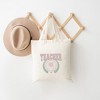 City Creek Prints Teacher Grunge Canvas Tote Bag - 15x16 - Natural - 2 of 2