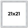 PosterPalooza | Square Classic Silver Picture Frame - UV Acrylic, Foam Board Backing, Hanging Hardware - 2 of 4