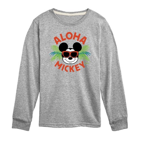 Boys' - Disney - Aloha Mickey Long Sleeve Graphic T-Shirt - image 1 of 3