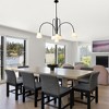 Bella Depot 40" 6-Light Black Modern Chandelier - 4 of 4