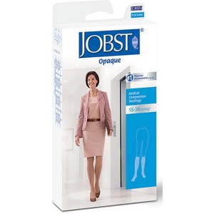 JOBST Opaque Knee-High Compression Stockings - Moderate (15-20 mmHg) - Large - Black - 1 of 1