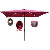 CAVINAS 10x6.5 FT Rectangle Beach Style Patio Umbrella Lights for Evenings, Sandproof Tan Shade for Garden (Base Sold Separately) - 3 of 4