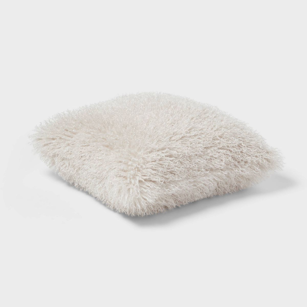 Euro Faux Mongolian Fur Decorative Throw Pillow - Threshold™ - thumbnail 3