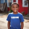 The Juniper Shop Handsome Just Like Dad Youth Short Sleeve Tee - M - Royal - 2 of 4