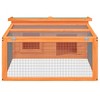 vidaXL Rabbit Hutch Brown 46.3"x38.2"x18.7" Solid Wood Pine - 3 of 4