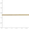 Black Bow Jewelry 2mm, 14k Yellow Gold, Flat Bismark Mesh Chain Anklet or Bracelet - 4 of 4
